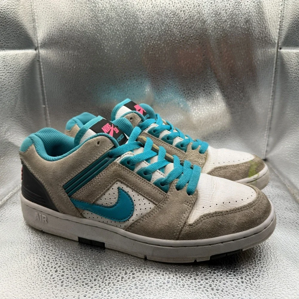 Size 9 Nike SB Air‎ Force 2 Low Nebula Blue Mens Athletic Sneakers AO0300-101